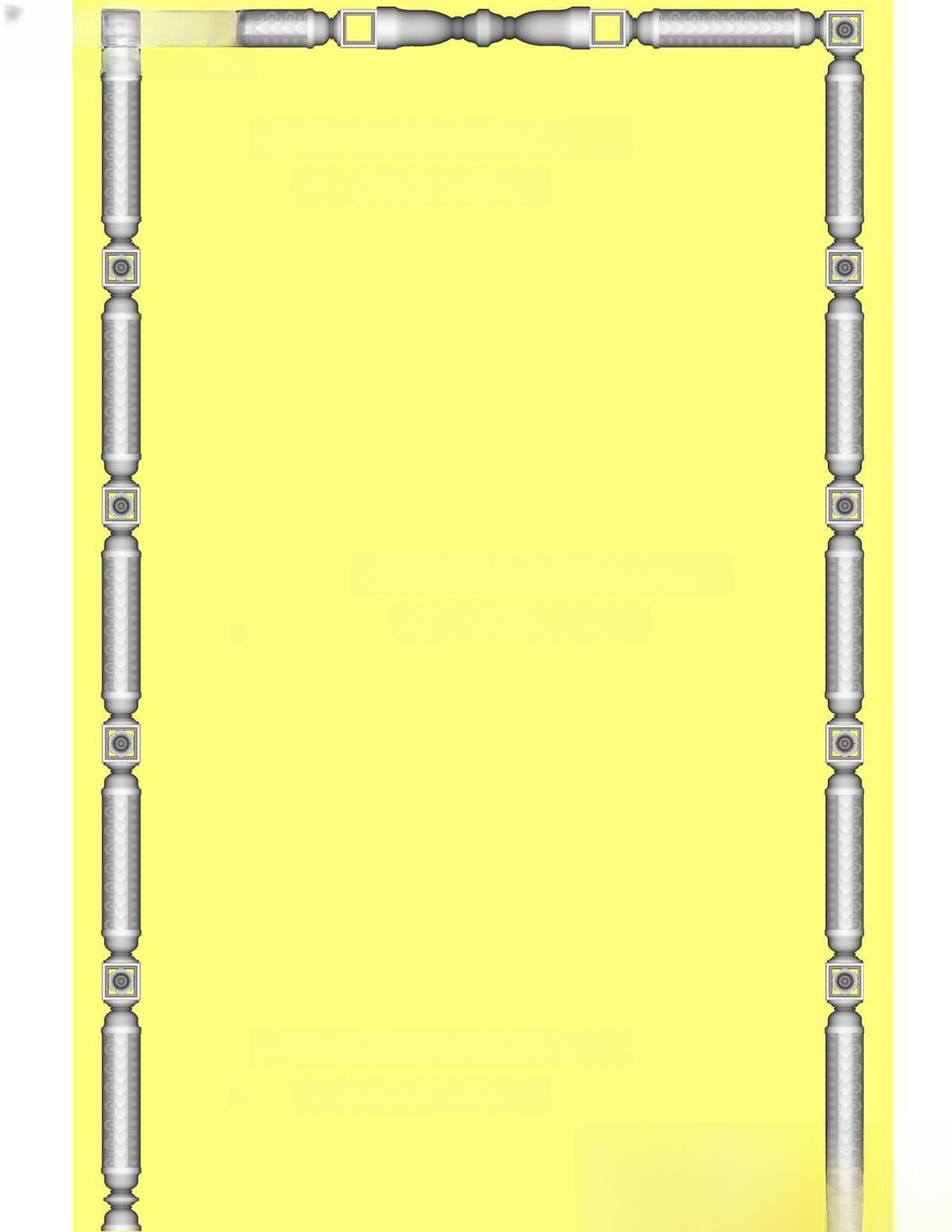 MD - MIX-18 Classical Ornamental Pillar Frame 3D Relief Design